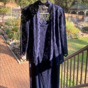 Alex evening formal dress + Santa ornament